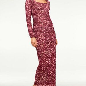 Misa Los Angeles Ronda Dress Fauna Abstract Mesh | Women Jersey & Mesh XS